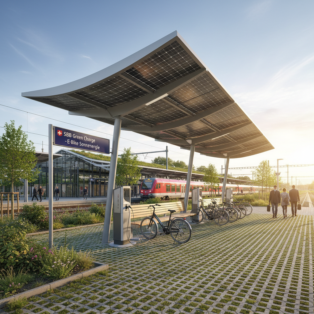 Photovoltaik-Module bei Sonnenschein