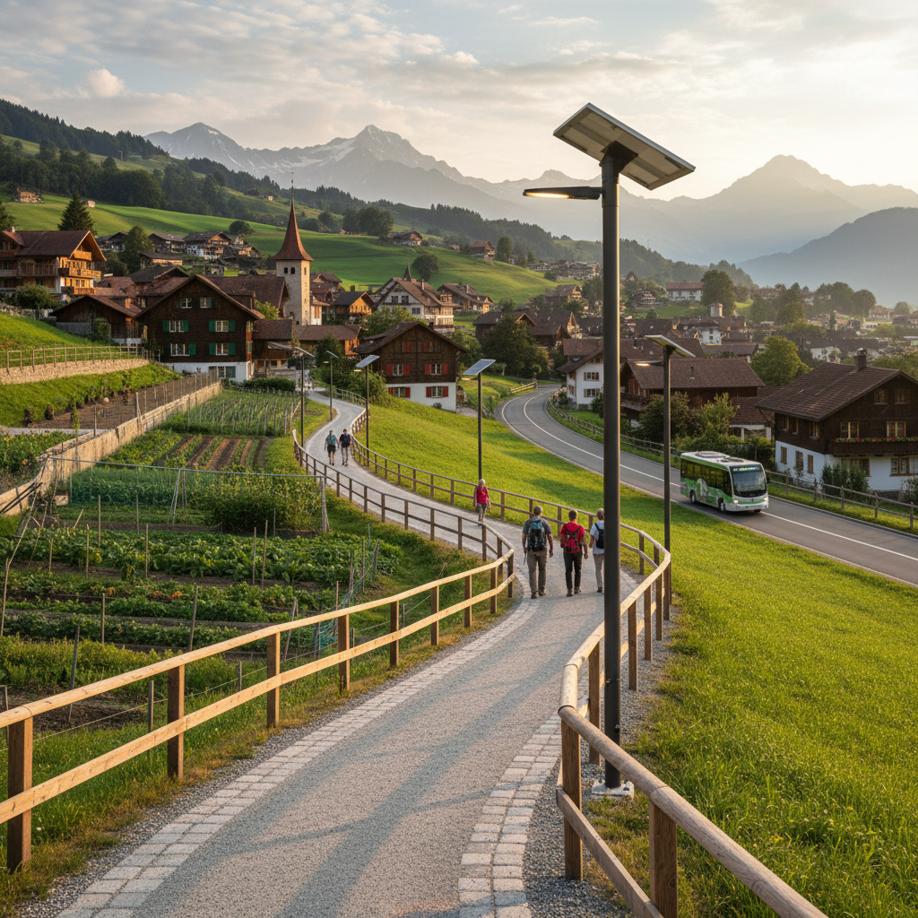 Solarpanels auf Einfamilienhaus in der Schweiz